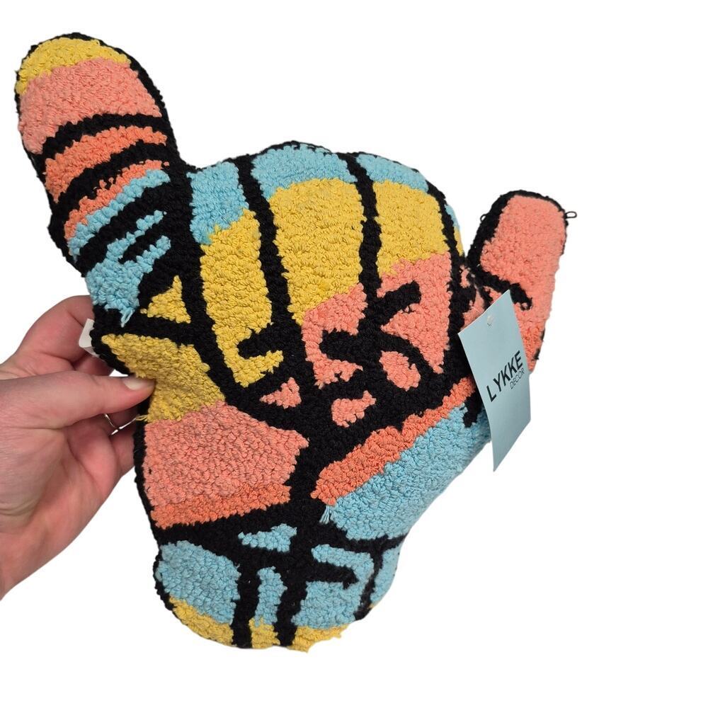NWT Leykke Decor decorative pillow hang loose hand